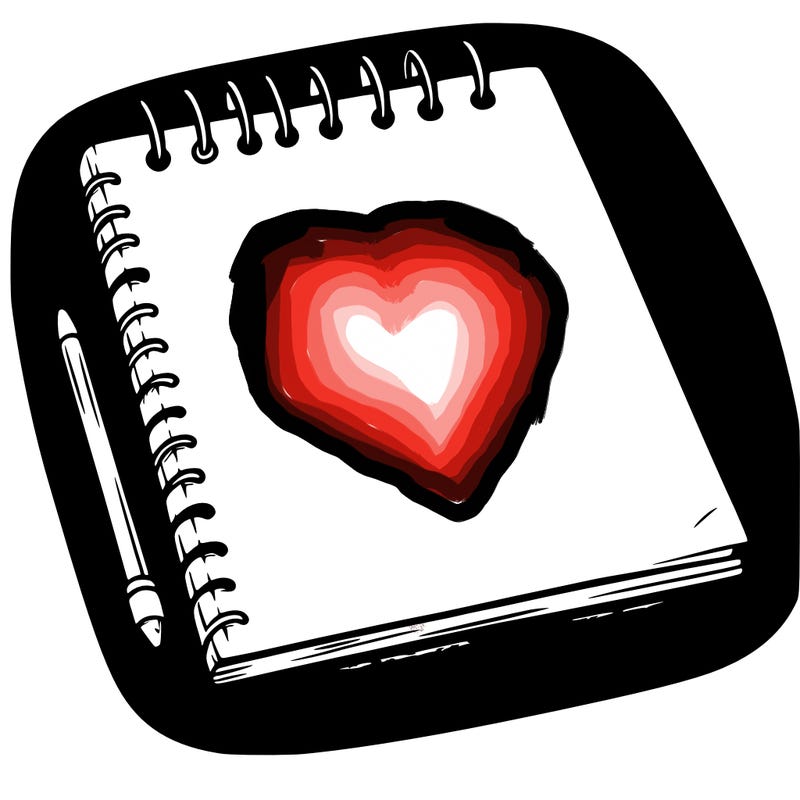a blank sketch pad