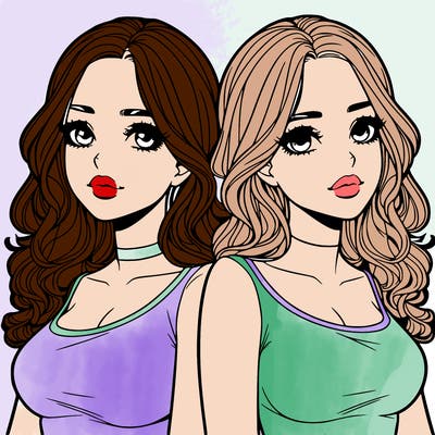 realistic twin sisters