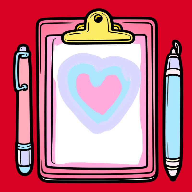 blank clip board with pen