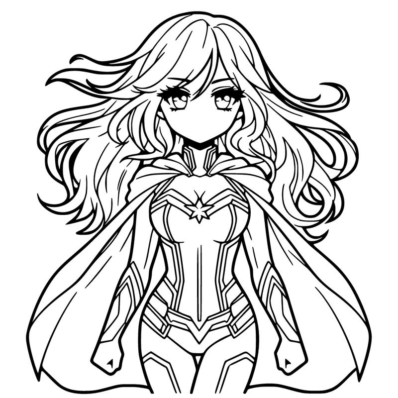 anime female superhero