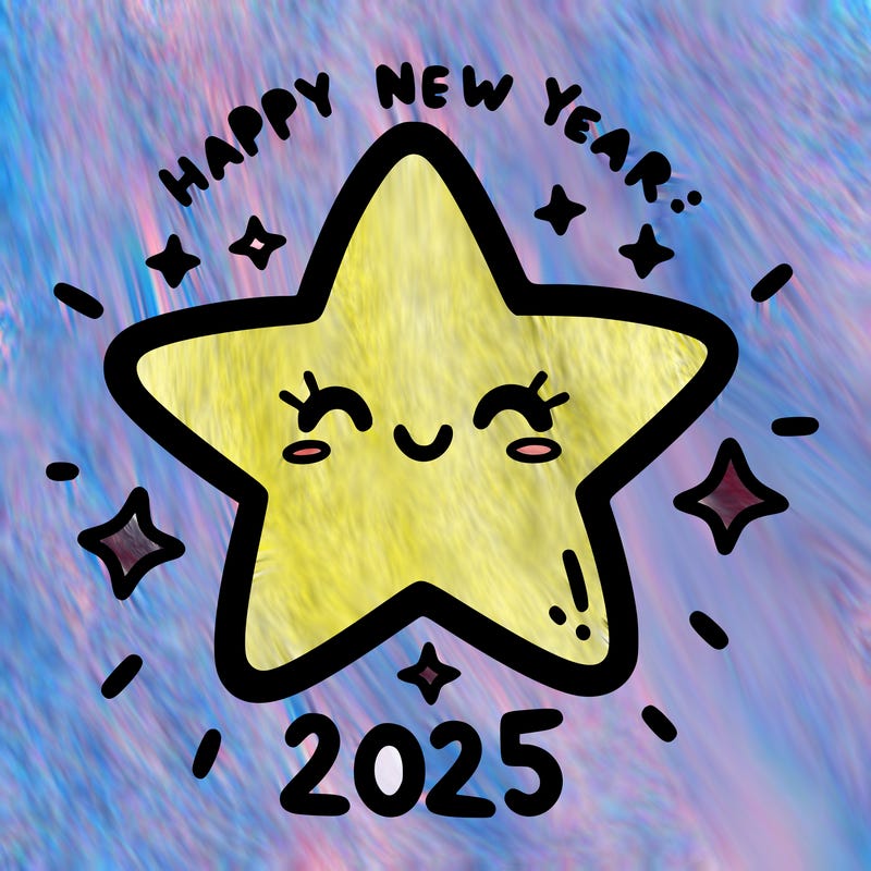 happy new year 2025 star wish