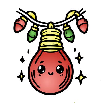 small bulb of a garland