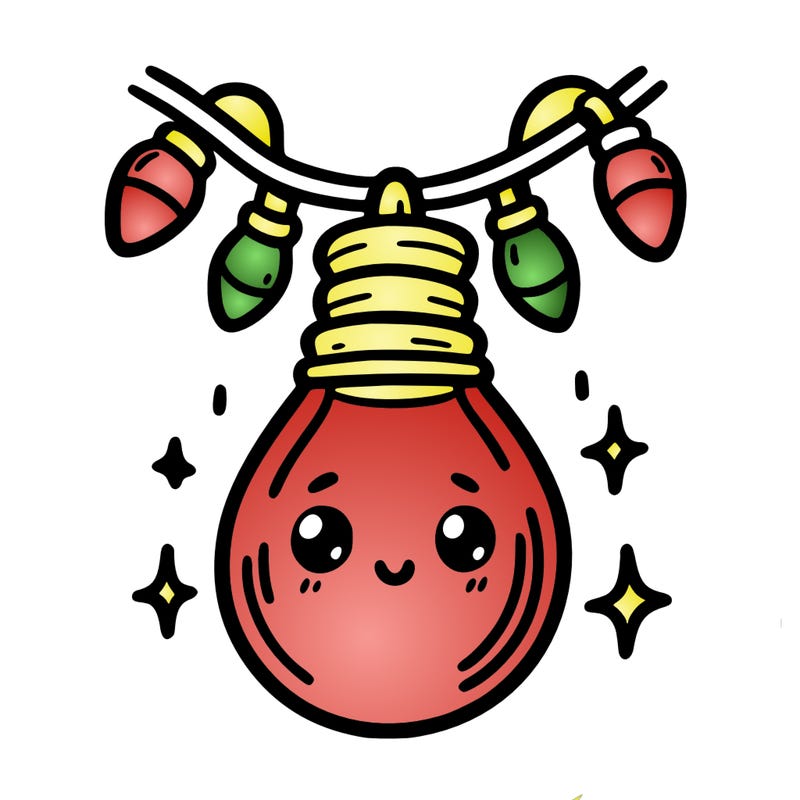 small bulb of a garland