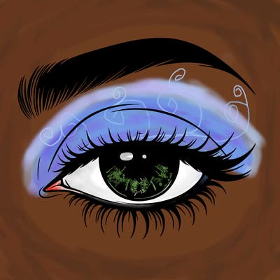 eye closed realistic