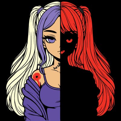 realistic girl split