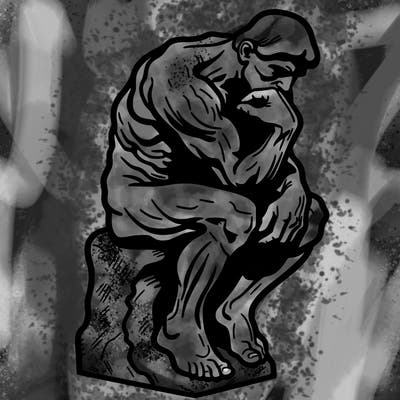 the thinker rodin realistic