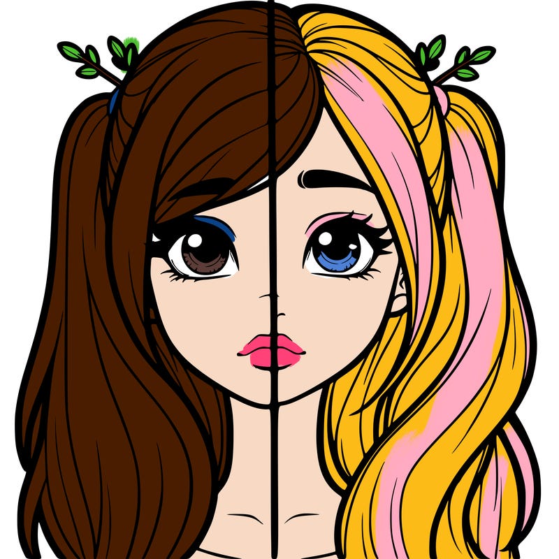 realistic girl split