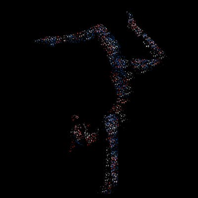 a woman doing a handstand