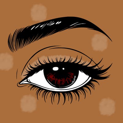 eye closed realistic