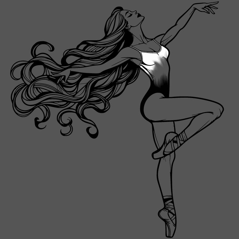 realistic woman dancer