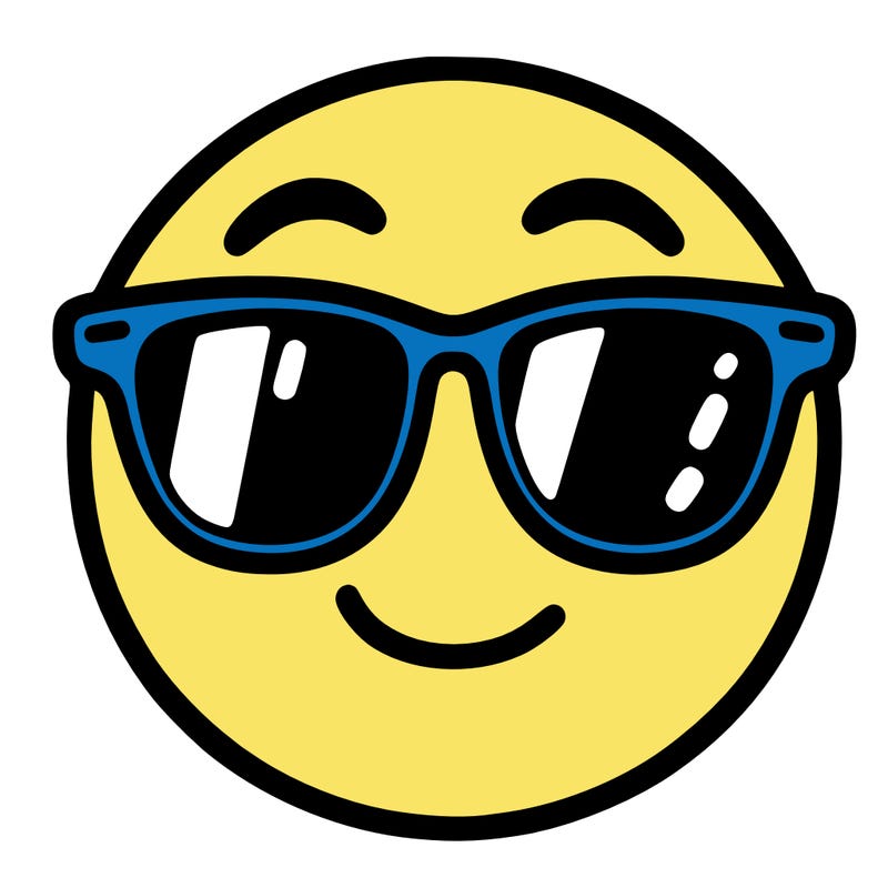 emoji with sunglasses
