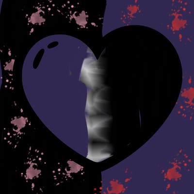 a blank heart