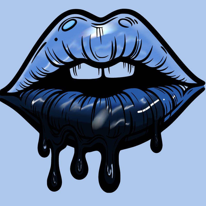 lips that look realistic and drip