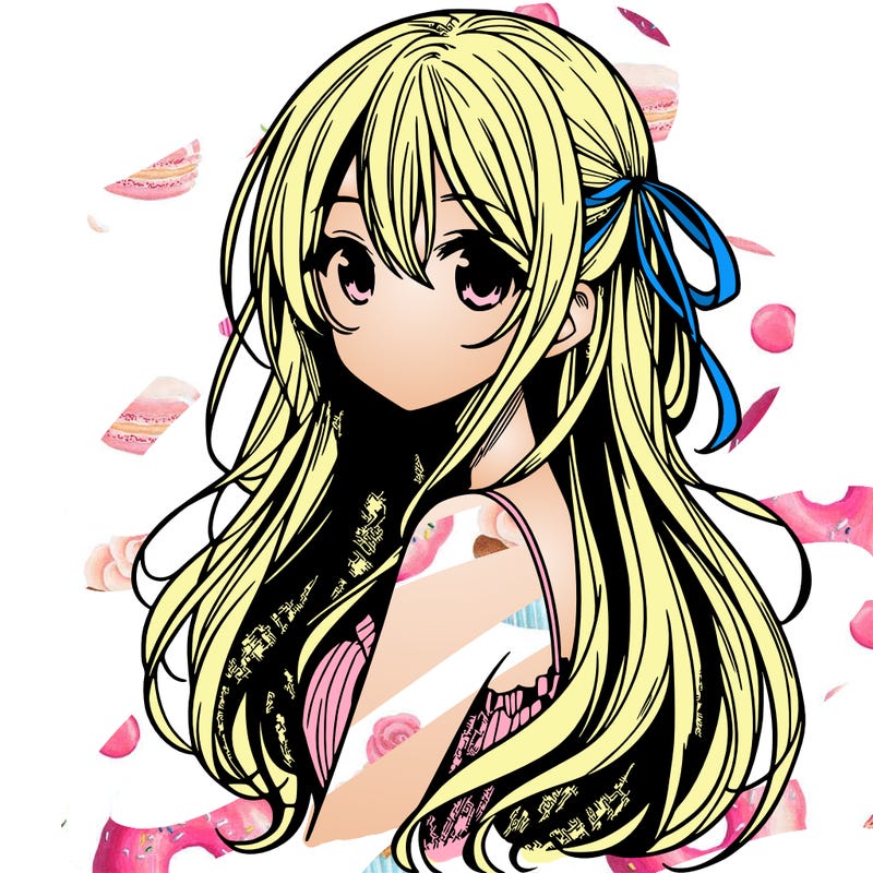 manga girl with long hair