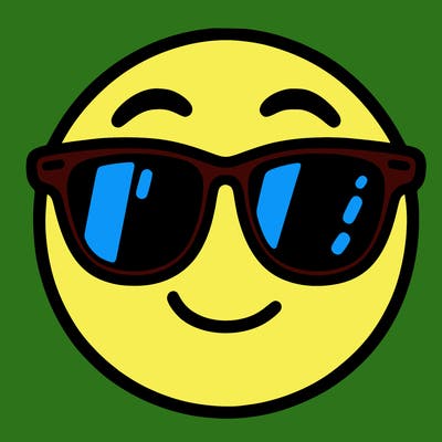 emoji with sunglasses