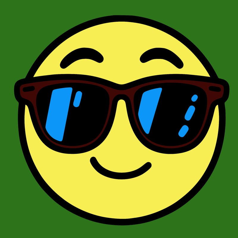emoji with sunglasses