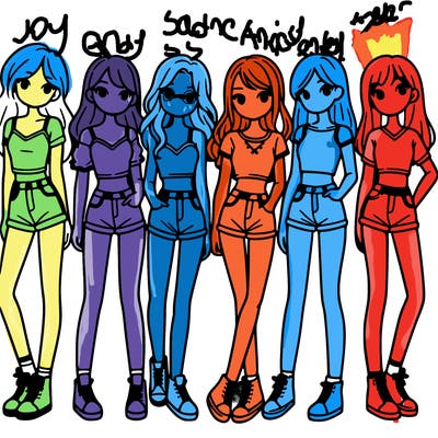 a group of girls wearing crop tops and shorts