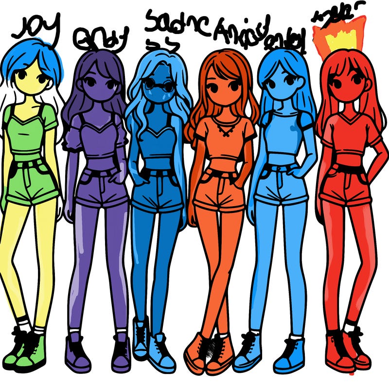 a group of girls wearing crop tops and shorts