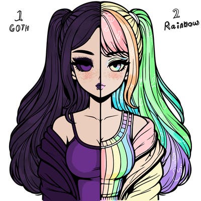 realistic girl split