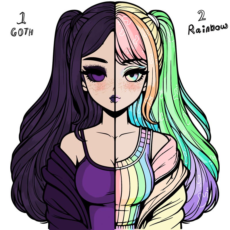 realistic girl split