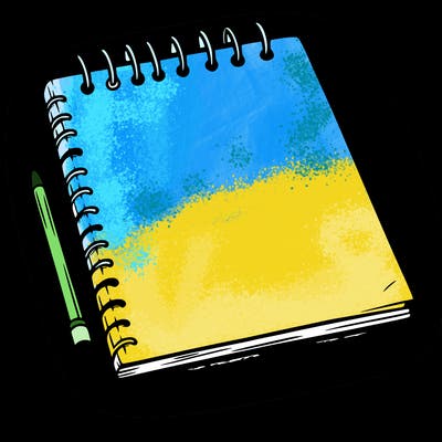 a blank sketch pad