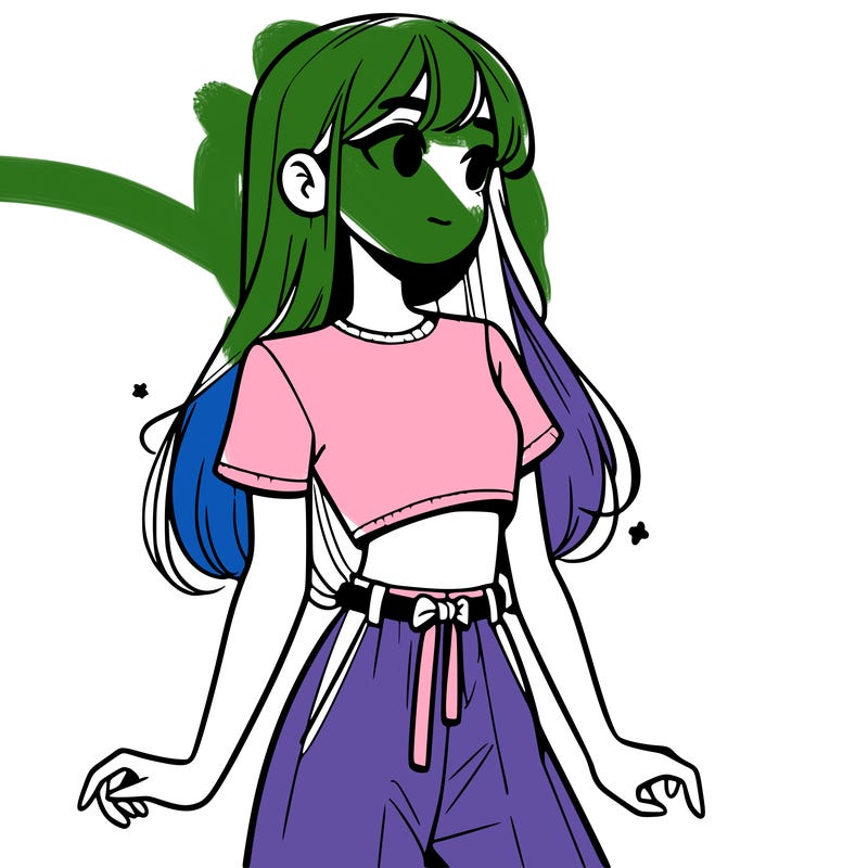 girl in a cute crop top