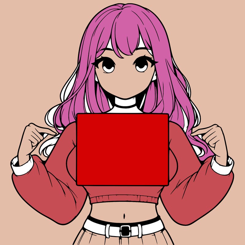 girl holding a blank sign in a long sleeve crop top