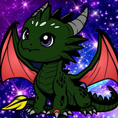 fierce baby night dragon