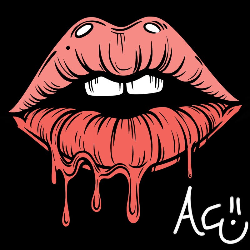 lips that look realistic and drip