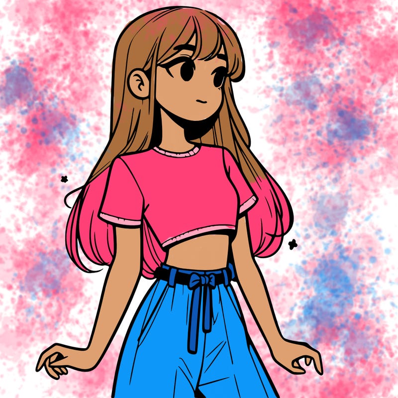 girl in a cute crop top