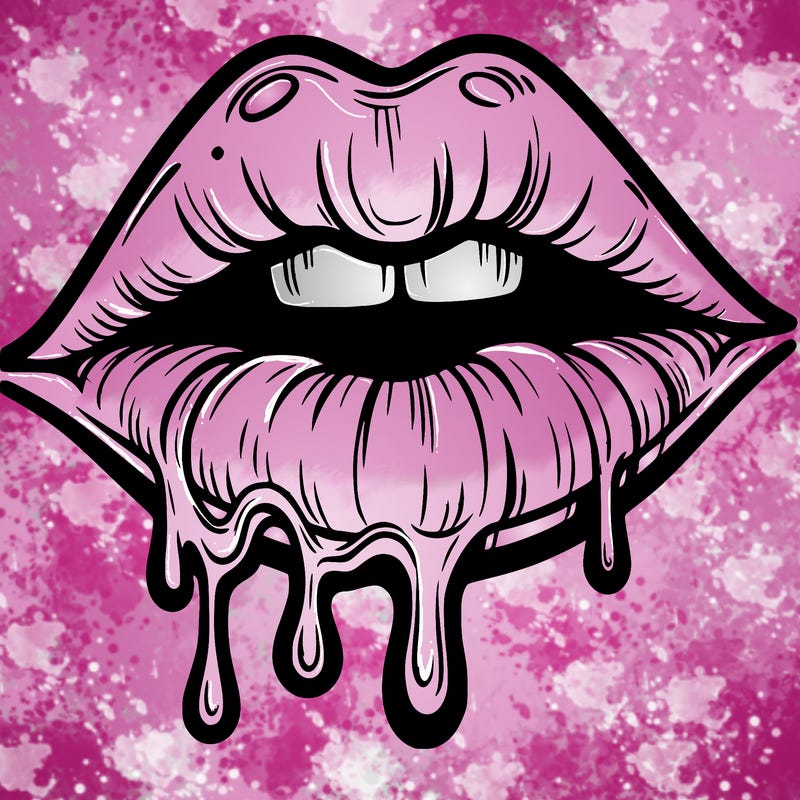 lips that look realistic and drip
