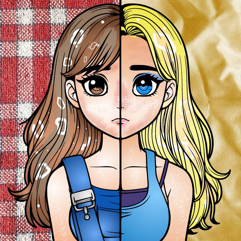 realistic girl split