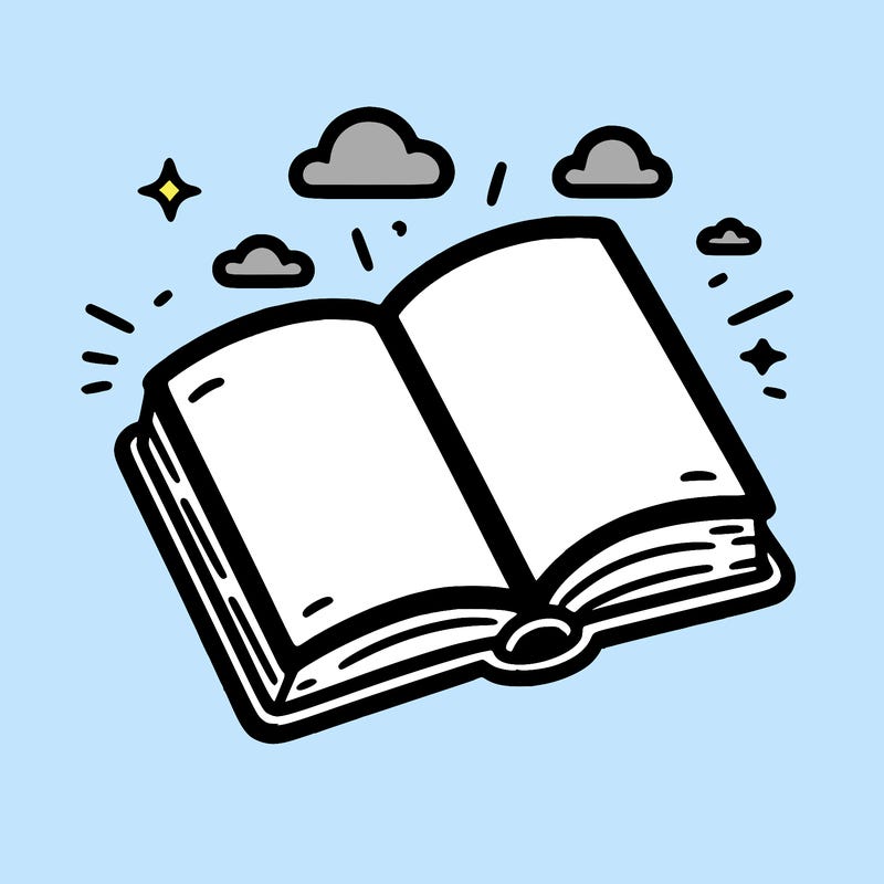 simple open book