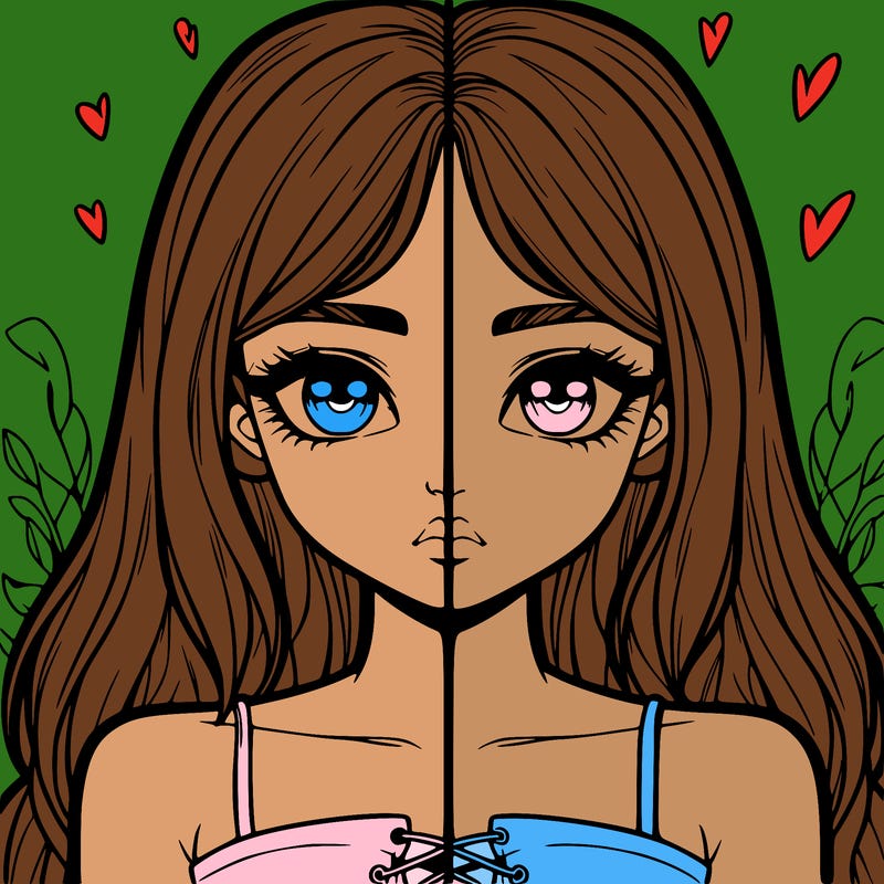 realistic girl split