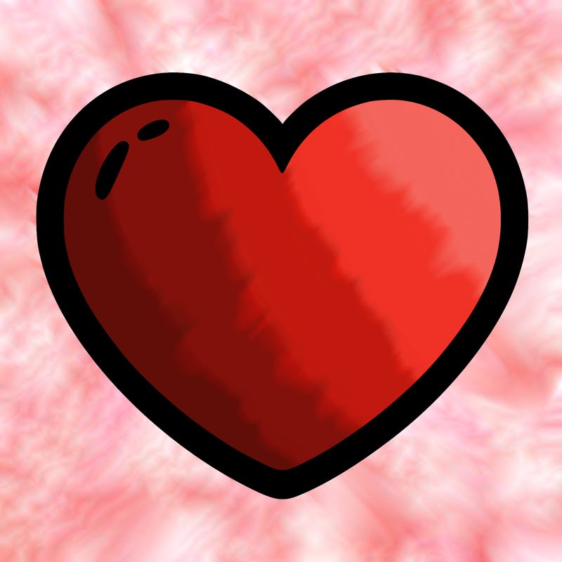 a blank heart