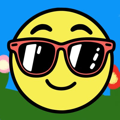 emoji with sunglasses