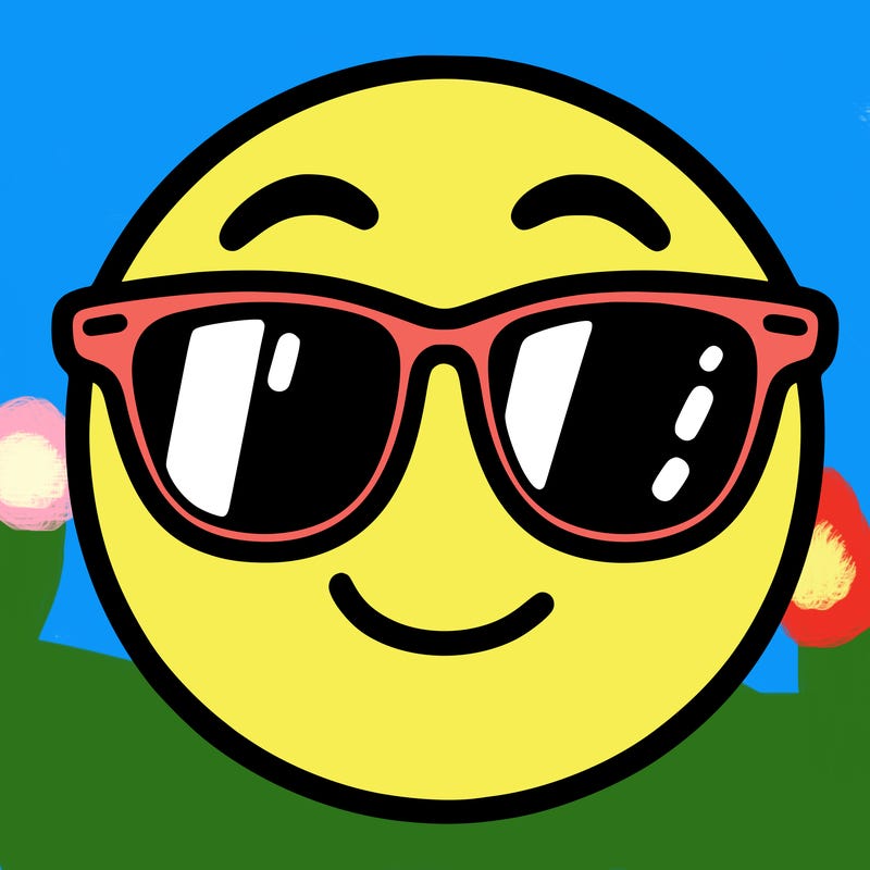 emoji with sunglasses