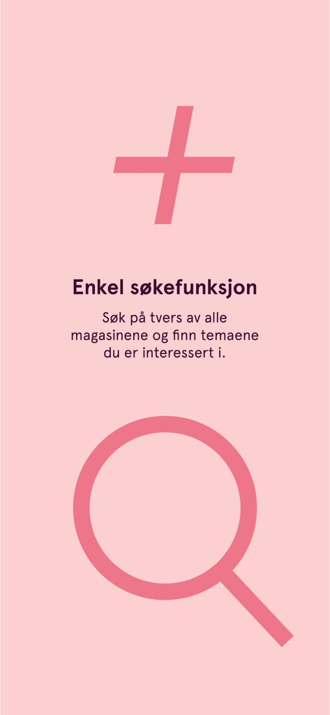 Magasin plus app search feature illustration with magnifying glass icon