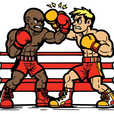 a boxing match