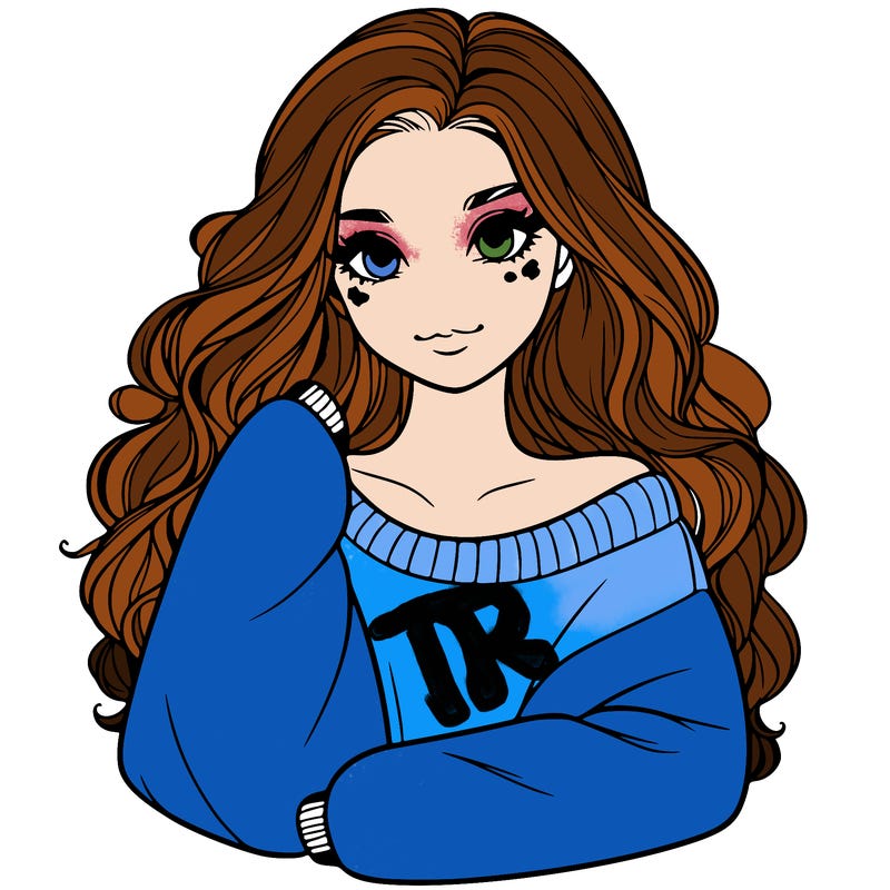 a beautiful girl in a big sweatshirt