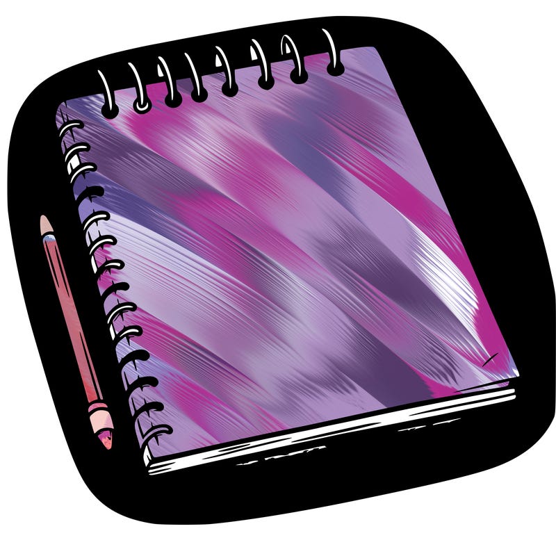 a blank sketch pad