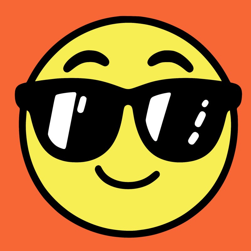 emoji with sunglasses