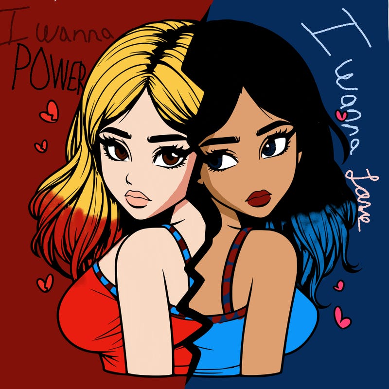 realistic girl split