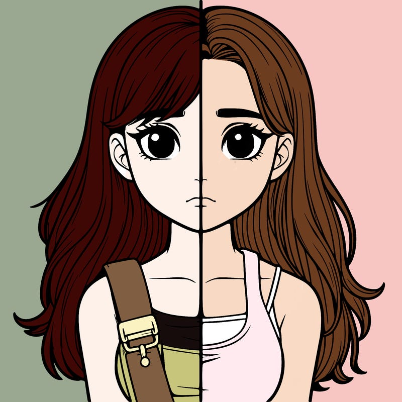 realistic girl split