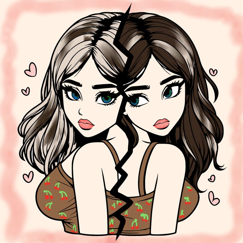 realistic girl split