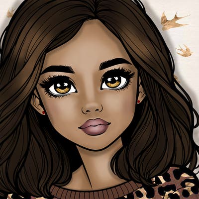 realistic girl whith cute eyes