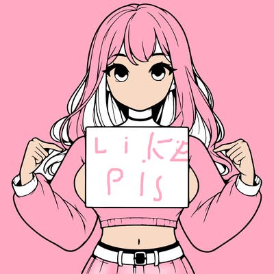 girl holding a blank sign in a long sleeve crop top