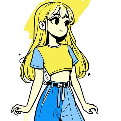 girl in a cute crop top