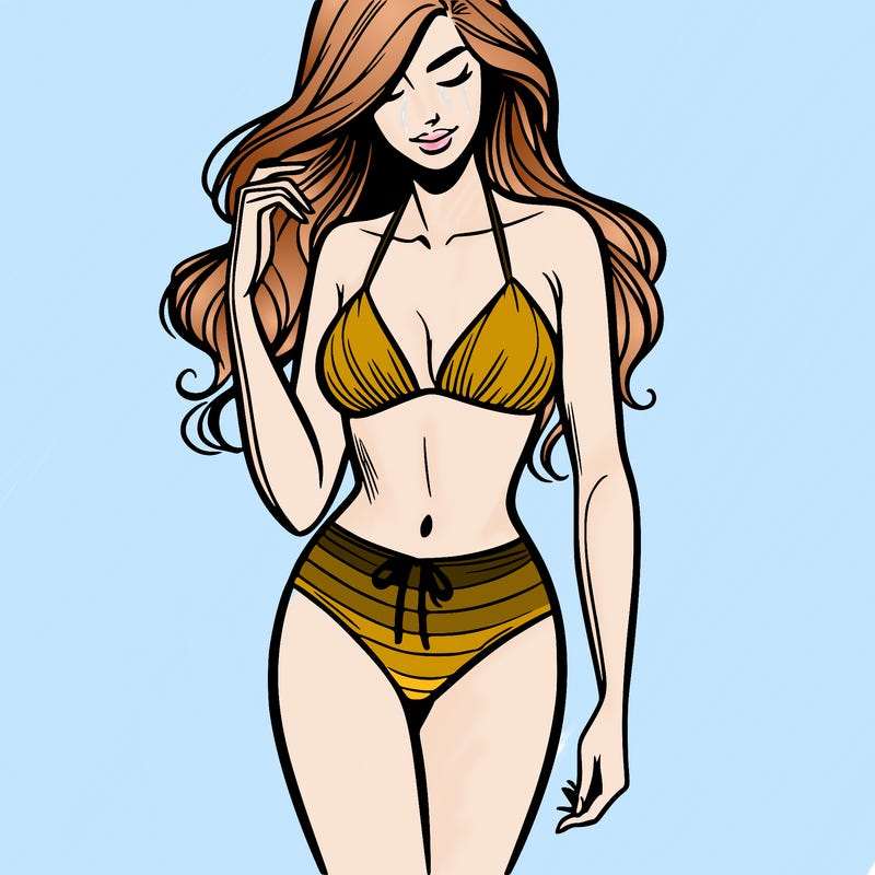 woman in bikini