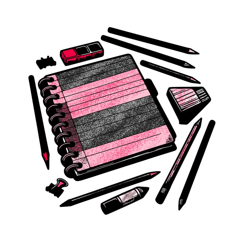 realistic blank note book